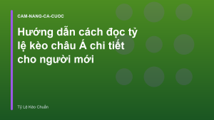 Read more about the article Hướng dẫn cách đọc tỷ lệ kèo châu Á chi tiết cho người mới